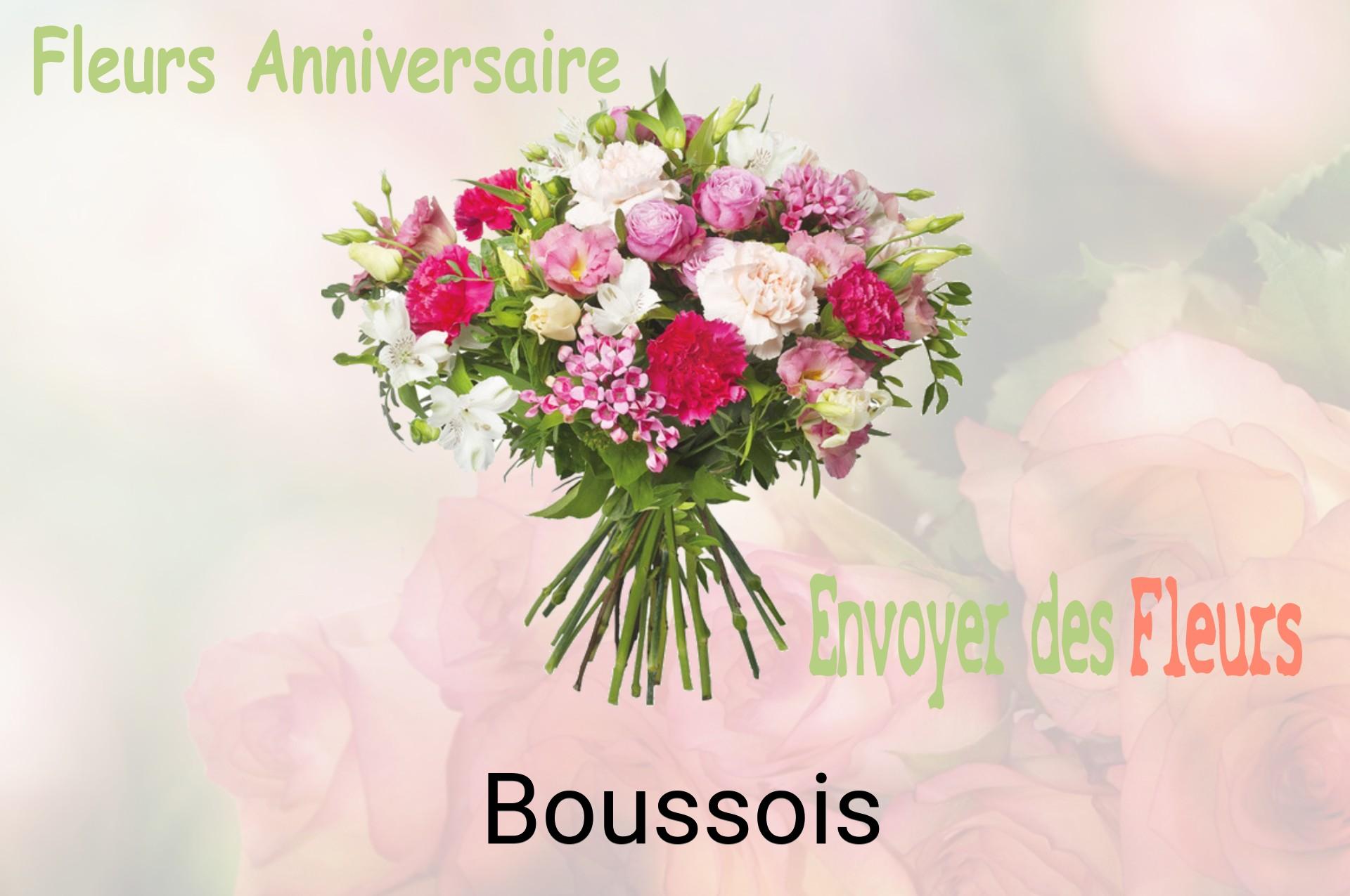Bouquet de fleurs d’anniversaire livré à Boussois